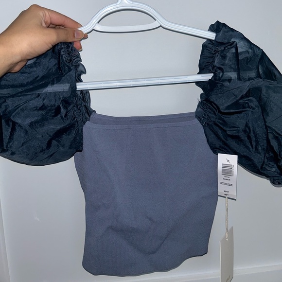 Aritzia Wilfred Sheer Sleeve Top - Picture 4 of 4